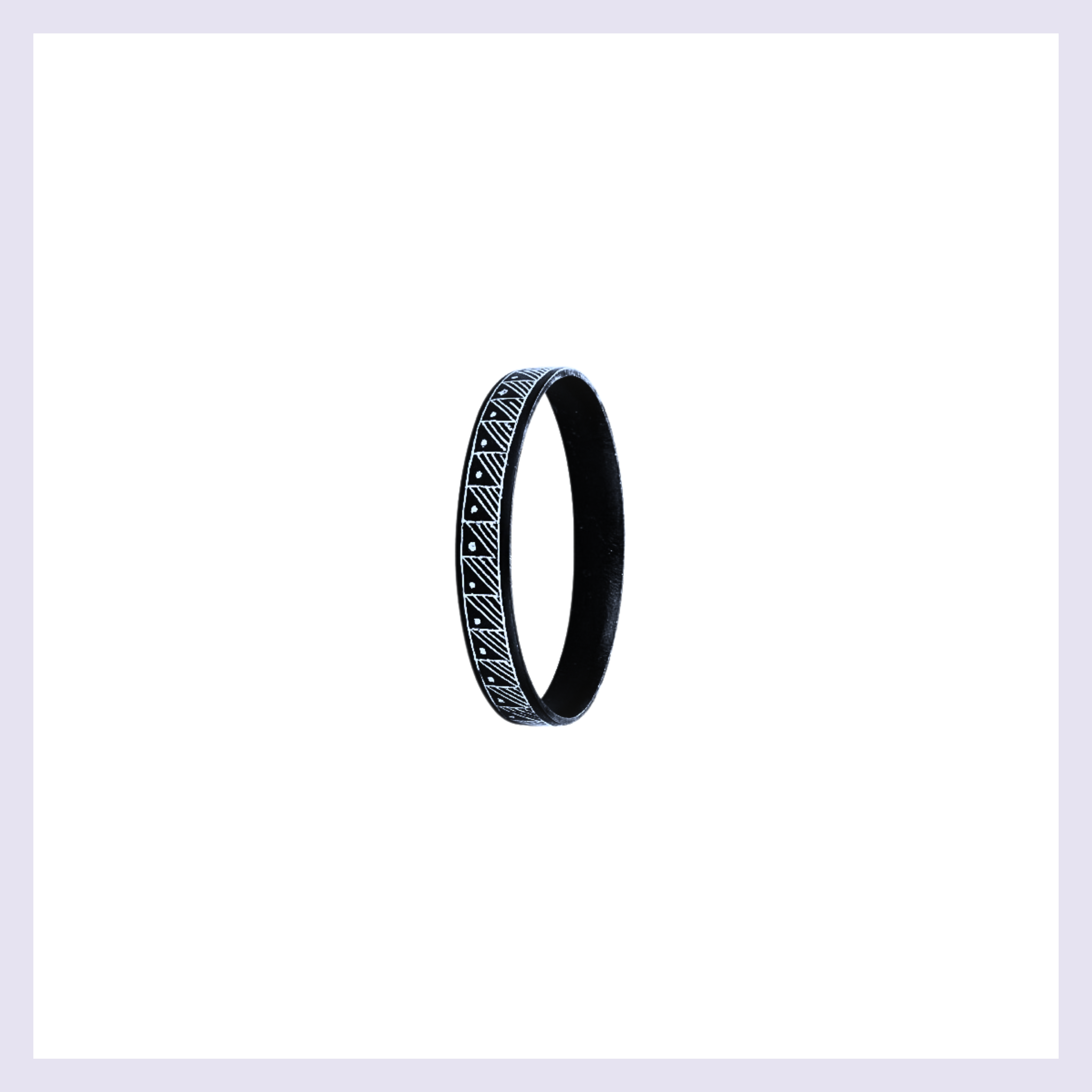 Handcrafted Bangle (1 Bangle) - Alloy metal with Silver inlay work